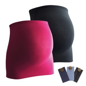 mamaband bĹ™iĹˇnĂ­ pĂˇs 2-pack + 3-pack kalhoty prodlouĹľenĂ­ ÄŤernĂˇ/magenta