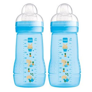 MAM Dětská láhev Easy Active ™ 270 ml, zajíček ve dvojitém balení