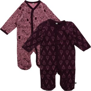 Pippi Pyžamo s nohavicemi 2-pack lila