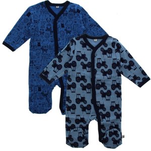 Pippi Pyžamo s nohavicemi 2-pack modré