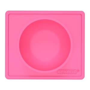 KOKOLIO Miska na jídlo Bowli ze silikonu v růžové barvě