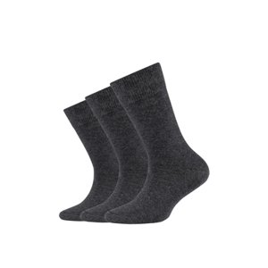 Ponožky Camano anthracite 3-pack organic cotton