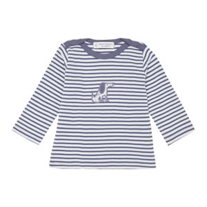 Sense Organics Košile s dlouhými rukávy, modrošedá stripes