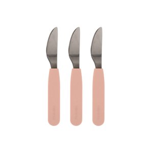 Filibabba Silikonové nože v balení po 3 kusech, Peach