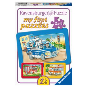 Ravensburger My first Puzzle - Zvířata v akci, rámeček puzzle, 3x6 dílků