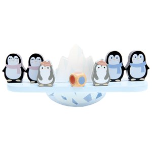 Bino Dřevěná balanční hra, tučňáci