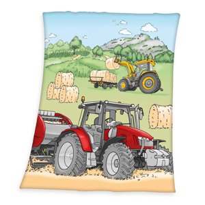 babybest® Fleecová deka Tractor 130 x 160 cm