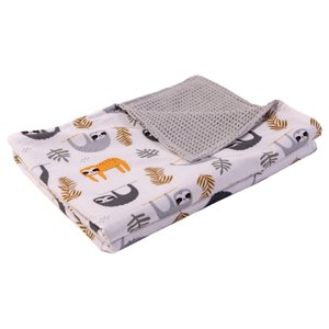 Ullenboom Dětská deka Waffle Pique Grey Sloth 70x100 cm