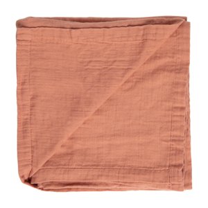 bébé jou® mušelínová utěrka Pure Cotton Pink 110 x 110 cm