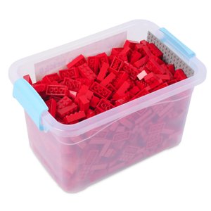 Katara Stavební bloky - 520 dílků s krabičkou a základovou deskou, červené