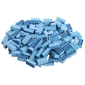 Katara Stavební kostky - 120 kusů 4x2 světle modré