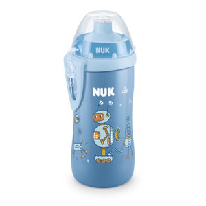 NUK LĂˇhev na pitĂ­ Junior Cup 300 ml, robot blue