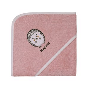WÖRNER SÜDFROTTIER Koupelnová osuška s kapucí ježek růžová