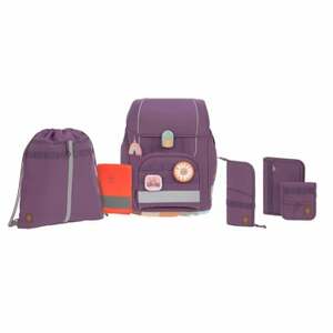 LÄSSIG Boxy Unique 7dílná sada školních tašek purple