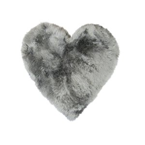 Heitmann hrací koberec z jehněčí kůže HEART šedý