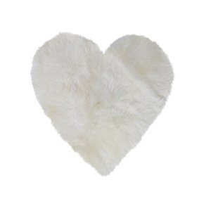 Heitmann hrací koberec z jehněčí kůže HEART bílý