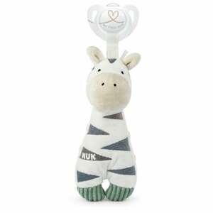 NUK Plyšová hračka Little Friend Zebra s dudlíkem