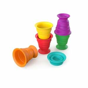 Baby Einstein Senzorická hračka Stack & Squish Cups™ pro skládání na sebe