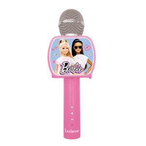 LEXIBOOK Mikrofon Barbie Bluetooth Karaoke s vestavěným reproduktorem a stojanem Smartphone
