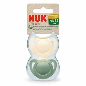 NUK Dudlík pro Nature Latex 18-36 měsíců zelený / krémový 2-pack